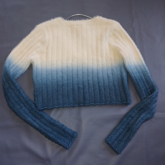 Urban Outfitters Ombré Vneck Ribbed Crop Sweater - Picture 5 of 5